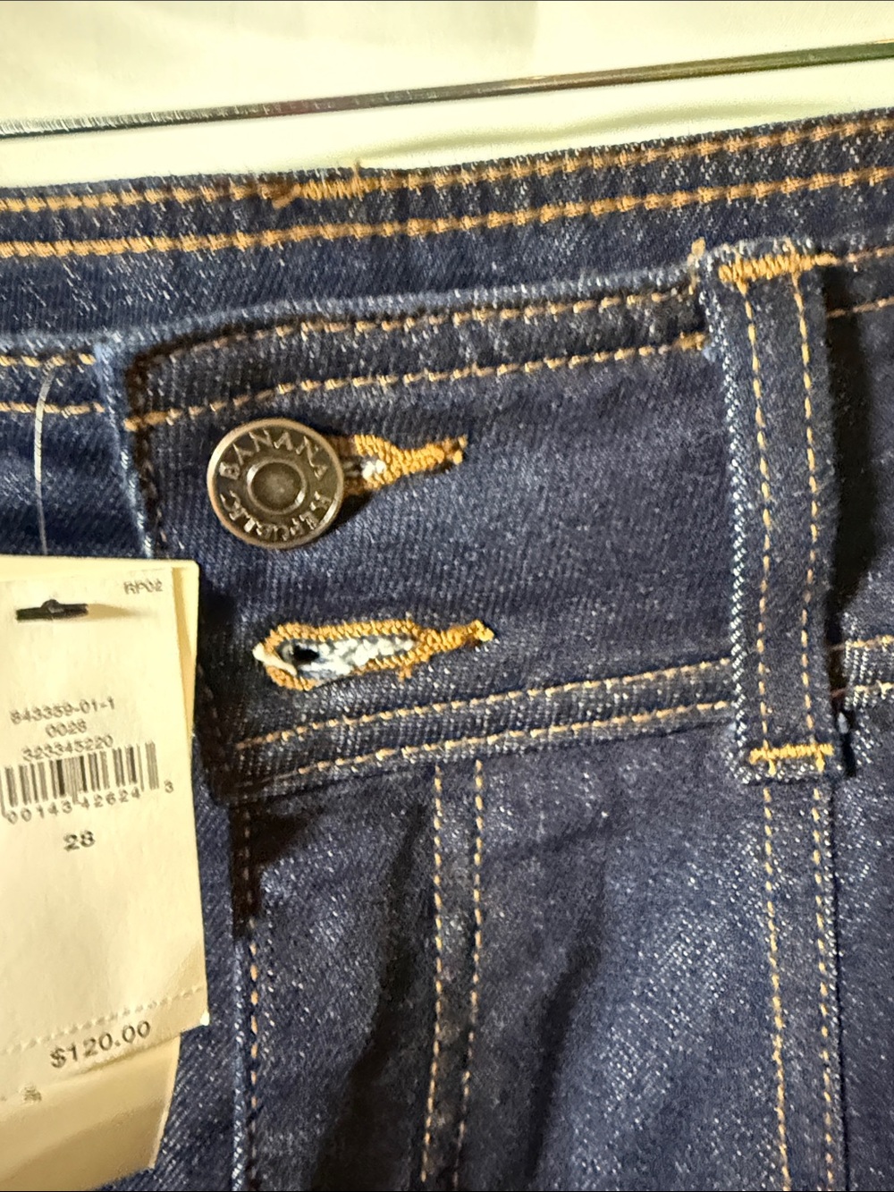 Banana Republic Dark Blue Cropped Wide-Leg Jeans - Picture 3 of 6